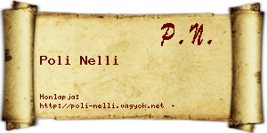 Poli Nelli névjegykártya